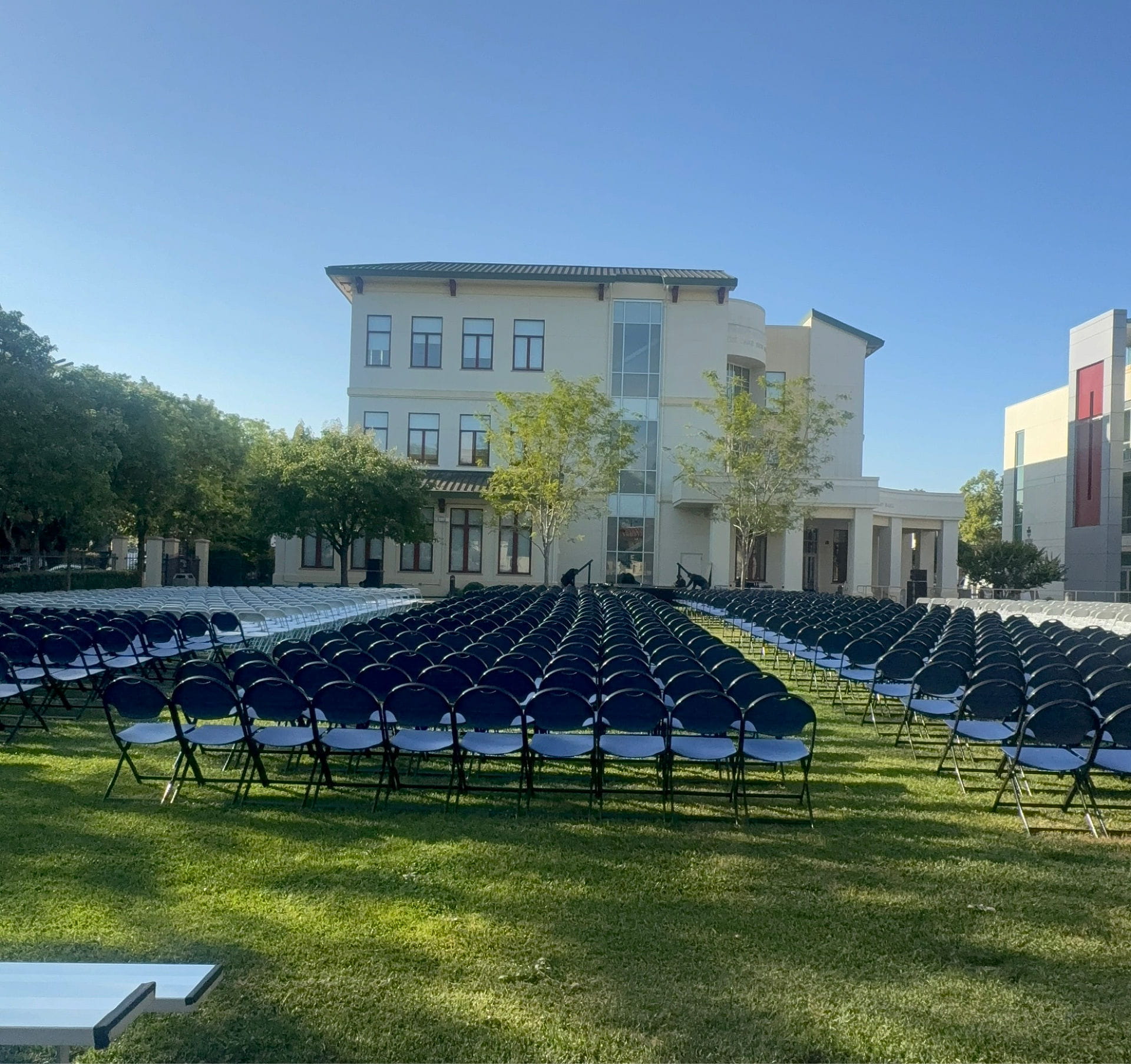 Multi-camera encoding and professional streaming infrastructure setup for a hybrid live event and broadcast.